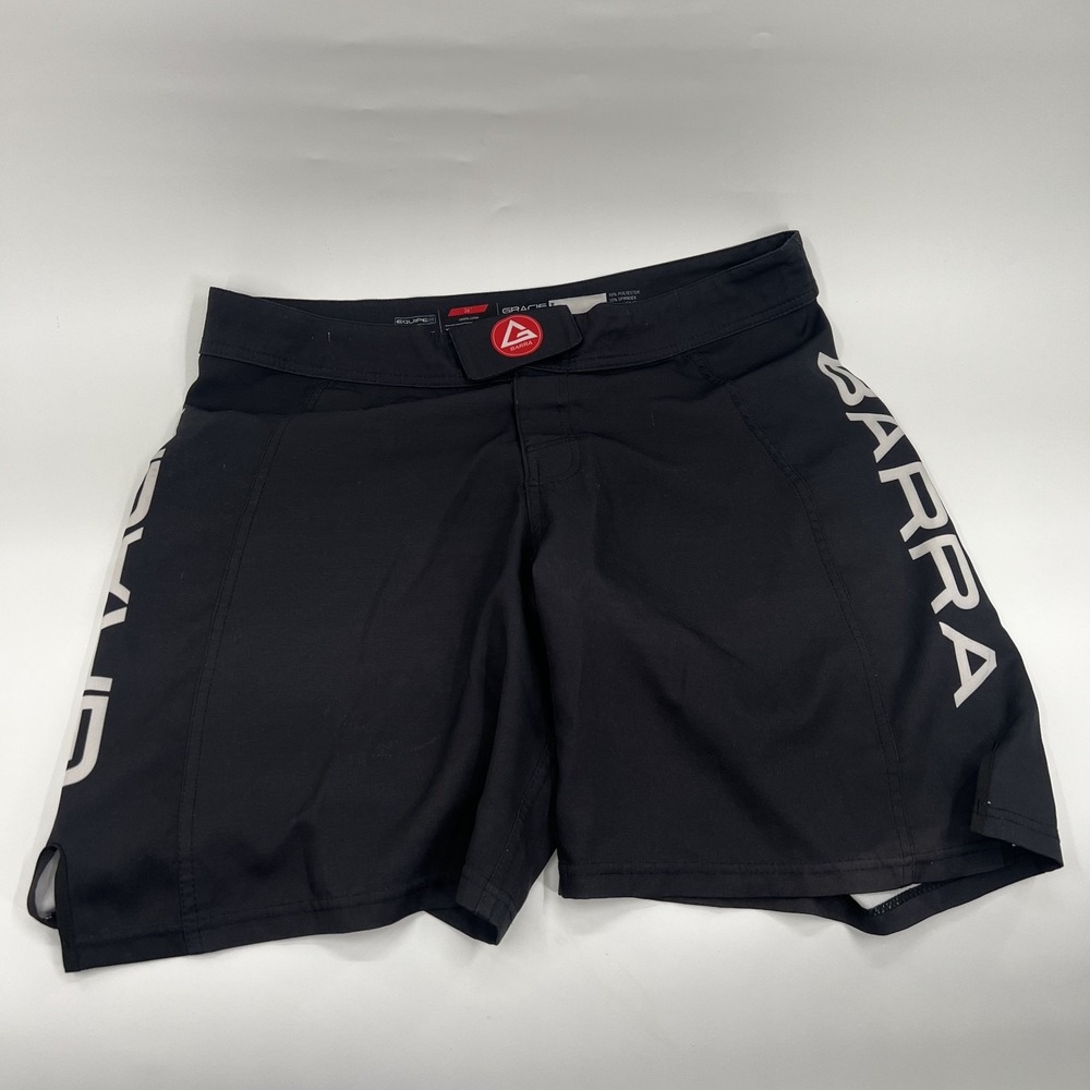 Gracie Barra Jiu Jitsu No Gi Shorts Adult 36 Black BJJ MMA No Drawstrings